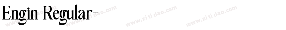 Engin Regular字体转换